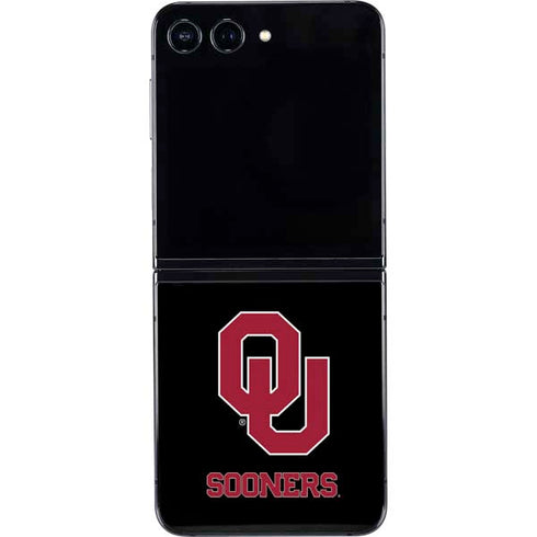 University of Oklahoma Sooners Black Galaxy Z Flip5 5G Skin
