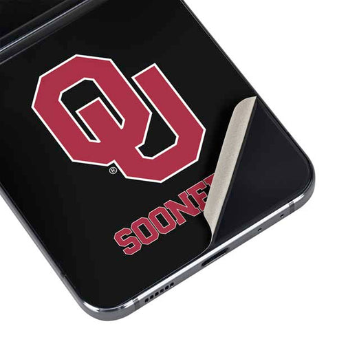 University of Oklahoma Sooners Black Galaxy Z Flip5 5G Skin