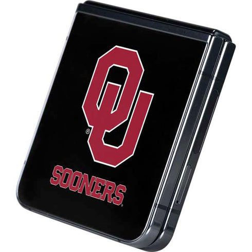 University of Oklahoma Sooners Black Galaxy Z Flip5 5G Skin