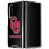 University of Oklahoma Sooners Black Galaxy Z Fold4 5G Clear Case