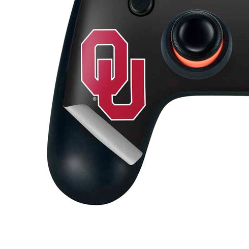 University of Oklahoma Sooners Black Google Stadia Controller Skin