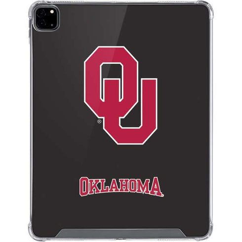 University of Oklahoma Sooners Black iPad Pro 12.9in (2020) Clear Case