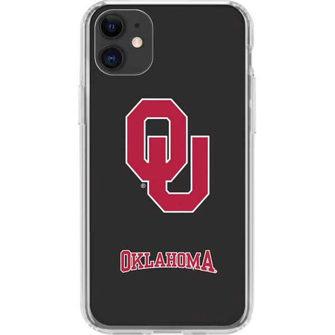 University of Oklahoma Sooners Black iPhone 11 Clear Case