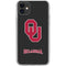 University of Oklahoma Sooners Black iPhone 11 Clear Case