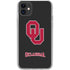 University of Oklahoma Sooners Black iPhone 11 Clear Case