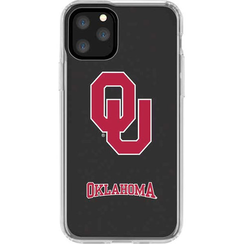 University of Oklahoma Sooners Black iPhone 11 Pro Clear Case