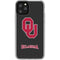 University of Oklahoma Sooners Black iPhone 11 Pro Clear Case