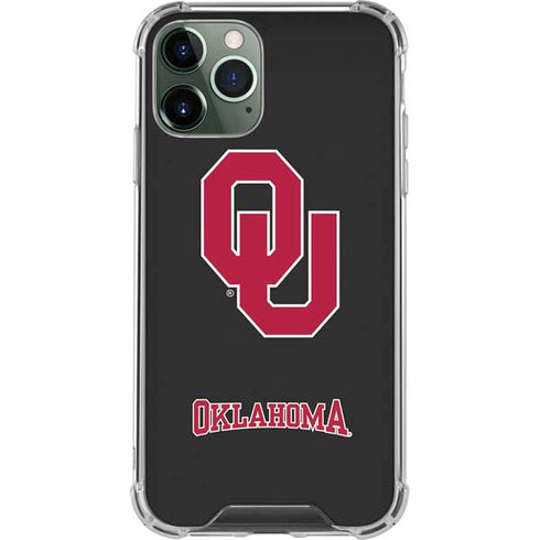 University of Oklahoma Sooners Black iPhone 11 Pro Max Clear Case
