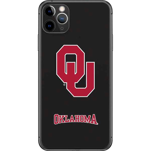 University of Oklahoma Sooners Black iPhone 11 Pro Max Skin