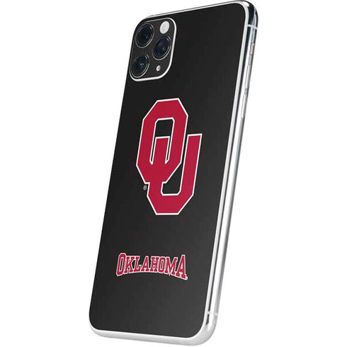 University of Oklahoma Sooners Black iPhone 11 Pro Max Skin