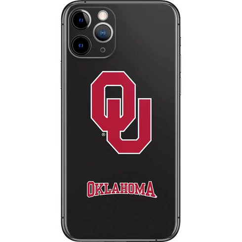 University of Oklahoma Sooners Black iPhone 11 Pro Skin