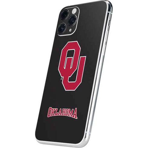 University of Oklahoma Sooners Black iPhone 11 Pro Skin