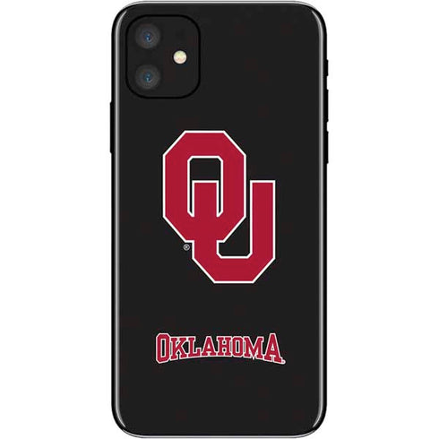 University of Oklahoma Sooners Black iPhone 11 Skin