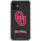 University of Oklahoma Sooners Black iPhone 12 Clear Case