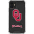 University of Oklahoma Sooners Black iPhone 12 Clear Case