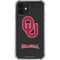 University of Oklahoma Sooners Black iPhone 12 Mini Clear Case