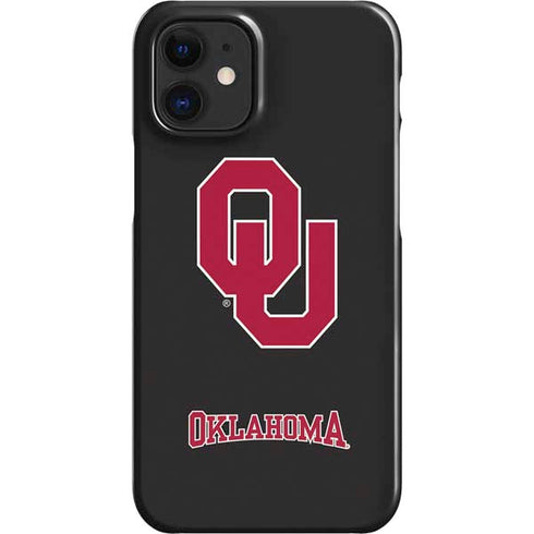 University of Oklahoma Sooners Black iPhone 12 Mini Lite Case