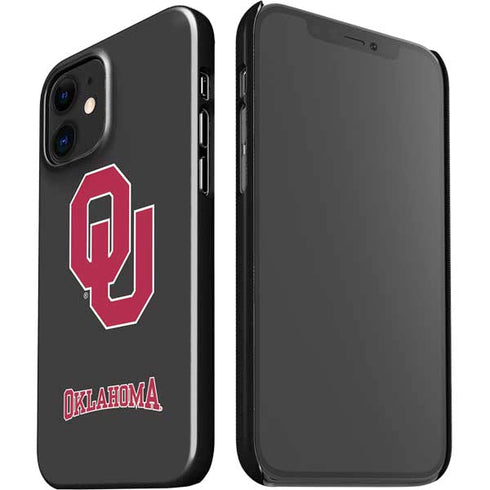 University of Oklahoma Sooners Black iPhone 12 Mini Lite Case