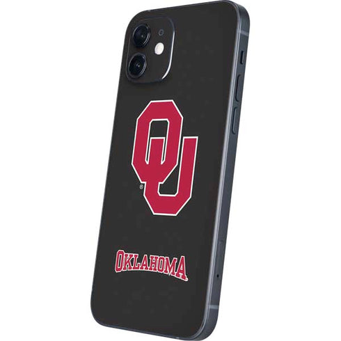 University of Oklahoma Sooners Black iPhone 12 Mini Skin