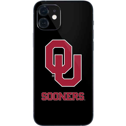 University of Oklahoma Sooners Black iPhone 12 Mini Skin