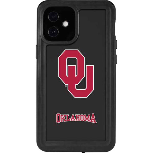 University of Oklahoma Sooners Black iPhone 12 Mini Waterproof Case