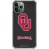 University of Oklahoma Sooners Black iPhone 12 Pro Clear Case