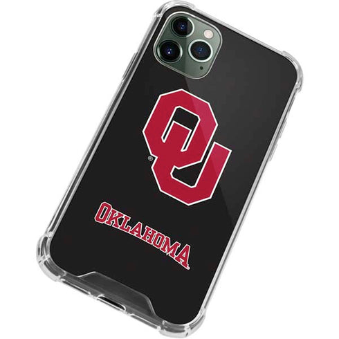 University of Oklahoma Sooners Black iPhone 12 Pro Clear Case