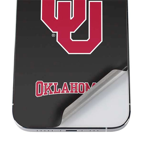 University of Oklahoma Sooners Black iPhone 12 Pro Max Skin
