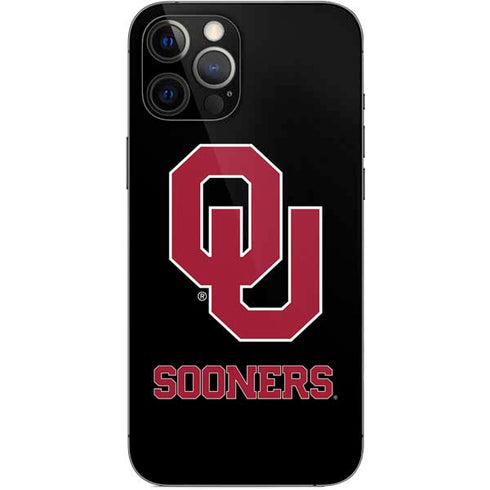 University of Oklahoma Sooners Black iPhone 12 Pro Max Skin
