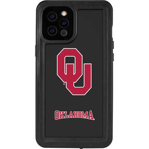 University of Oklahoma Sooners Black iPhone 12 Pro Max Waterproof Case