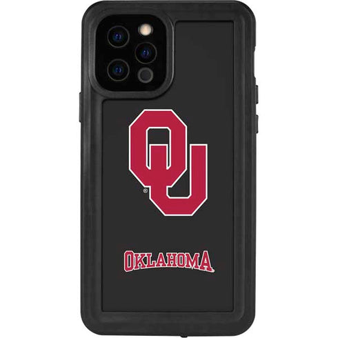 University of Oklahoma Sooners Black iPhone 12 Pro Waterproof Case