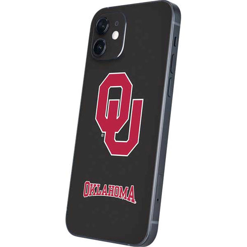 University of Oklahoma Sooners Black iPhone 12 Skin