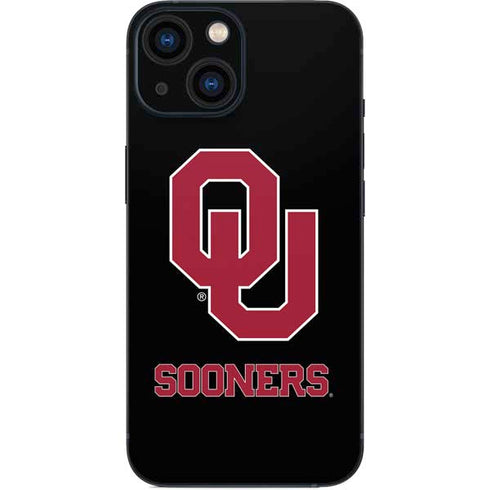 University of Oklahoma Sooners Black iPhone 13 Mini Skin