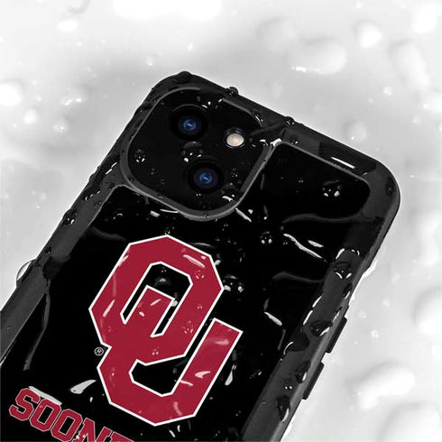 University of Oklahoma Sooners Black iPhone 13 Mini Waterproof Case