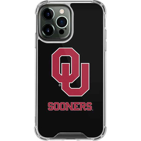 University of Oklahoma Sooners Black iPhone 13 Pro Max Clear Case