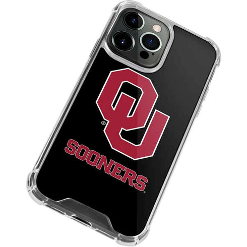 University of Oklahoma Sooners Black iPhone 13 Pro Max Clear Case