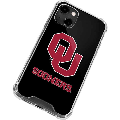 University of Oklahoma Sooners Black iPhone 14 Clear Case
