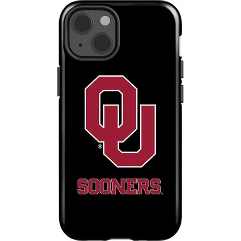 University of Oklahoma Sooners Black iPhone 15 Impact Case