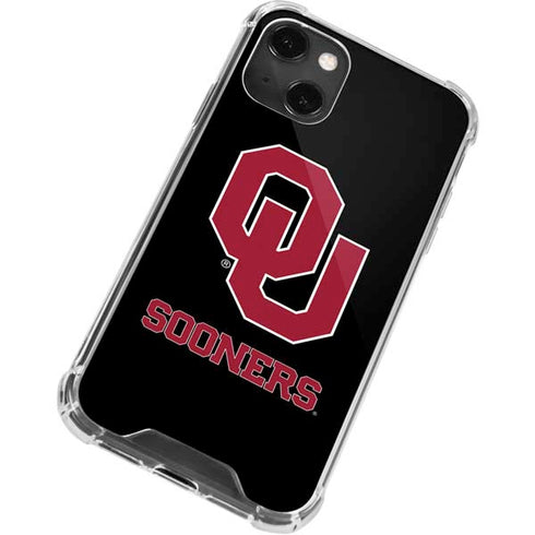 University of Oklahoma Sooners Black iPhone 14 Plus Clear Case