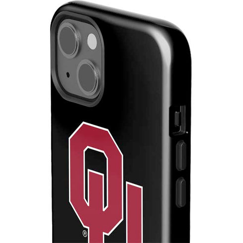 University of Oklahoma Sooners Black iPhone 15 Impact Case