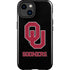 University of Oklahoma Sooners Black iPhone 15 Plus Impact Case