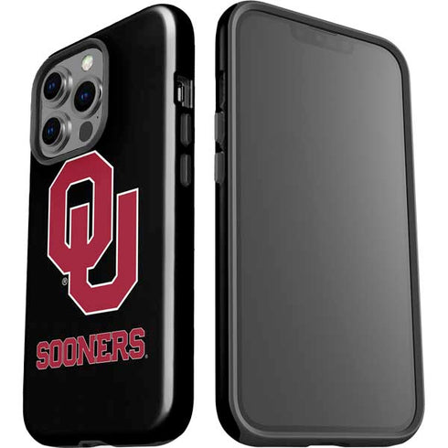 University of Oklahoma Sooners Black iPhone 14 Pro Impact Case
