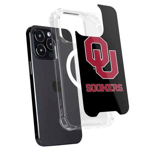 University of Oklahoma Sooners Black iPhone 15 Pro MagSafe Case