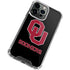 University of Oklahoma Sooners Black iPhone 15 Pro Max Clear Case
