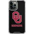 University of Oklahoma Sooners Black iPhone 15 Pro Max Clear Case