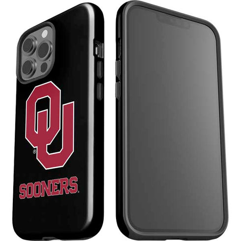 University of Oklahoma Sooners Black iPhone 15 Pro Max Impact Case