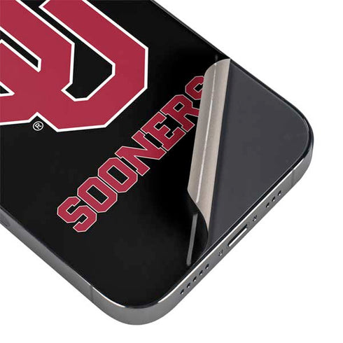University of Oklahoma Sooners Black iPhone 14 Pro Skin