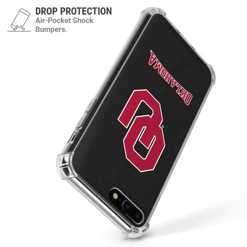 University of Oklahoma Sooners Black iPhone 7/8 Plus Clear Case