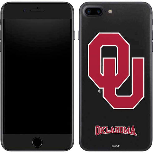 University of Oklahoma Sooners Black iPhone 8 Plus Skin