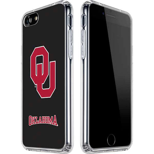 University of Oklahoma Sooners Black iPhone SE (2nd & 3rd Gen) Clear Case